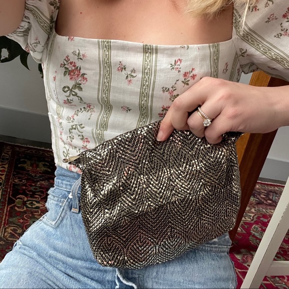 Vintage Chain Mesh Clutch Flap-Over Evening Bag - Picture 5 of 6